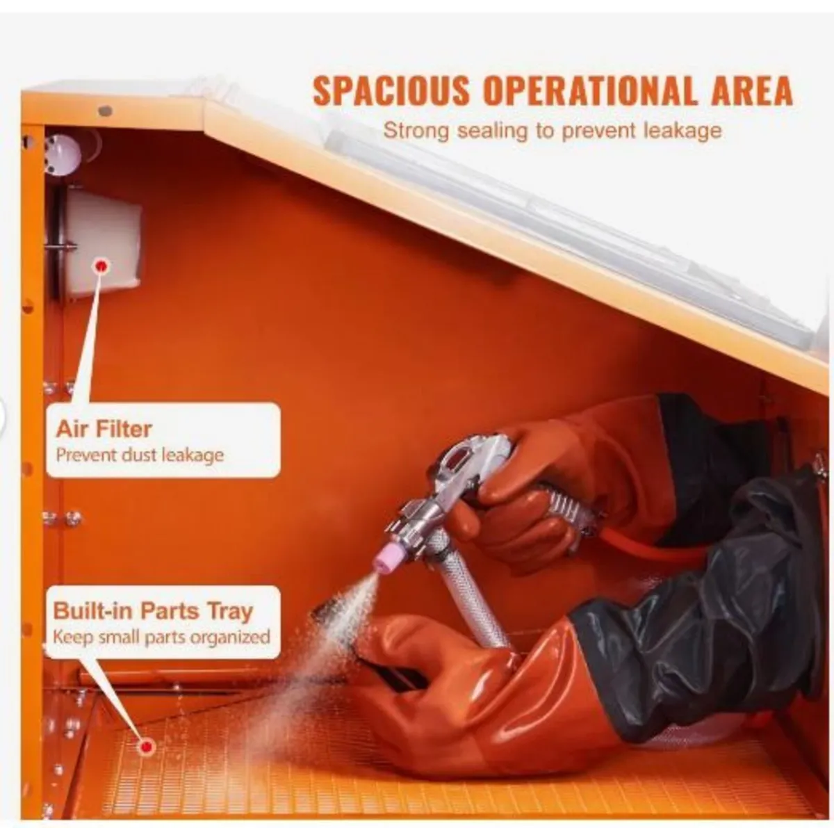 151.4 L Sandblasting Cabinet Benchtop Cabinet - Image 3