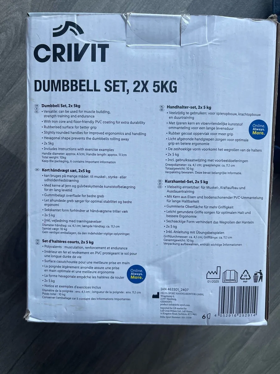 Dumbbell and ankle weighs set - Image 3