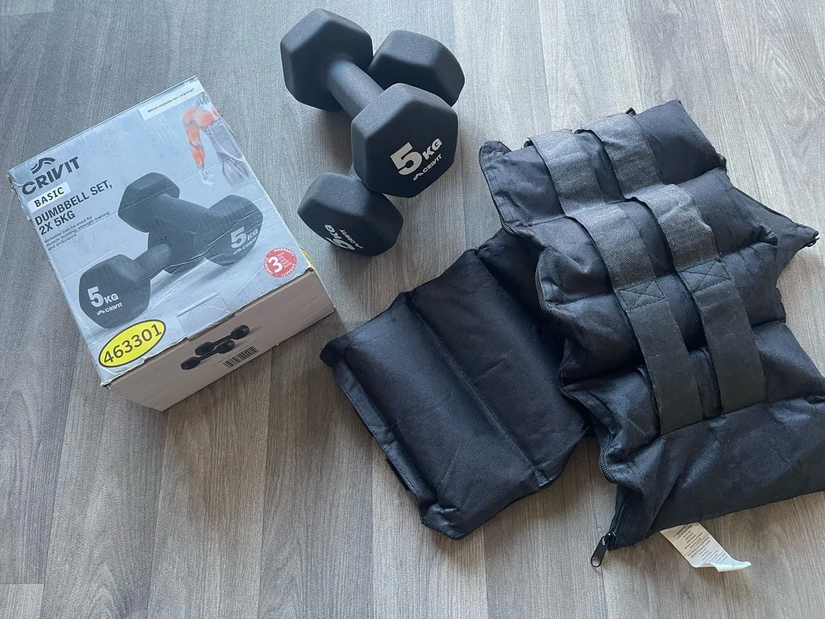 Dumbbell and ankle weighs set - Image 1