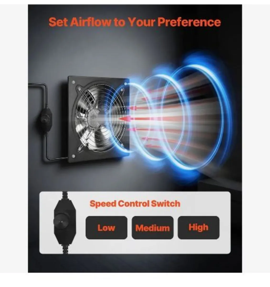 30.5 cm Exhaust Fan, 1558 CFM High Velocity - Image 4