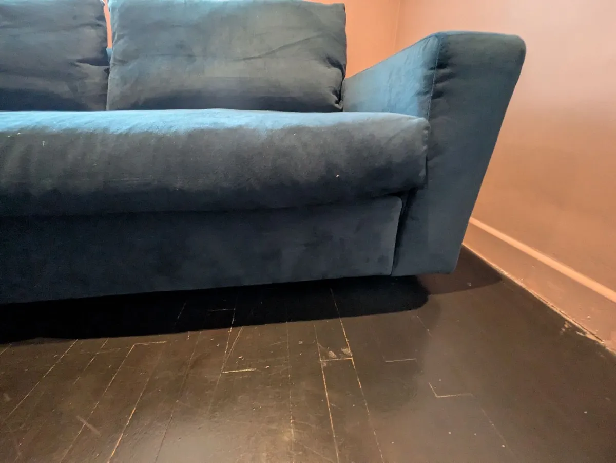 Navy Blue Sofa - Image 3