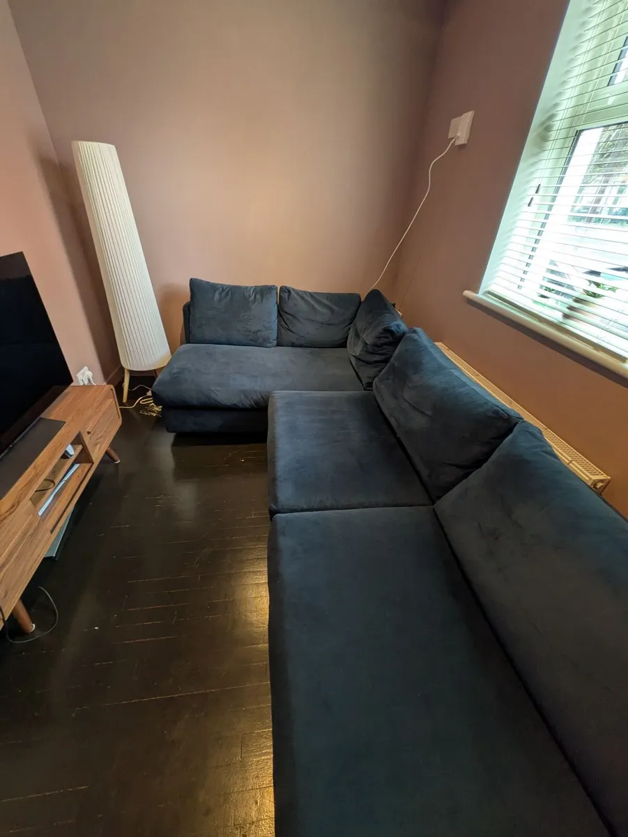 Navy Blue Sofa - Image 4