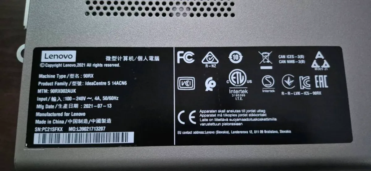 lenovo Ideacenter 5 14ACN6 Desktop - Image 2