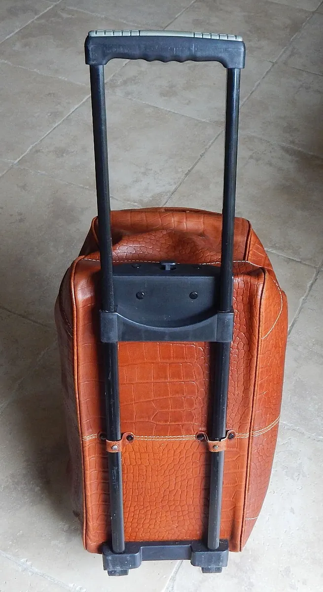 Tan Leather Travel Bag - Image 4