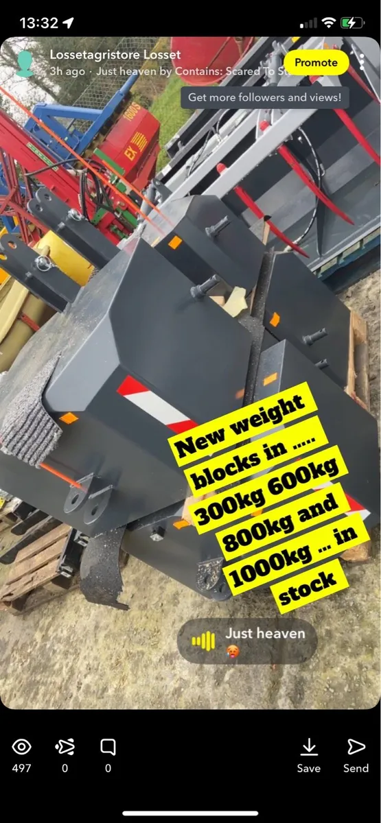 Weight blocks (front or rear ) - Image 1