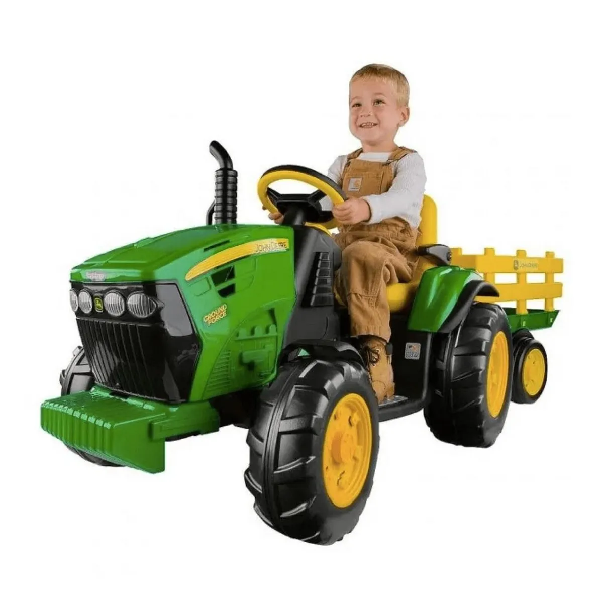 Peg Perego John Deere Ground Force Tractor Trailer - Image 2