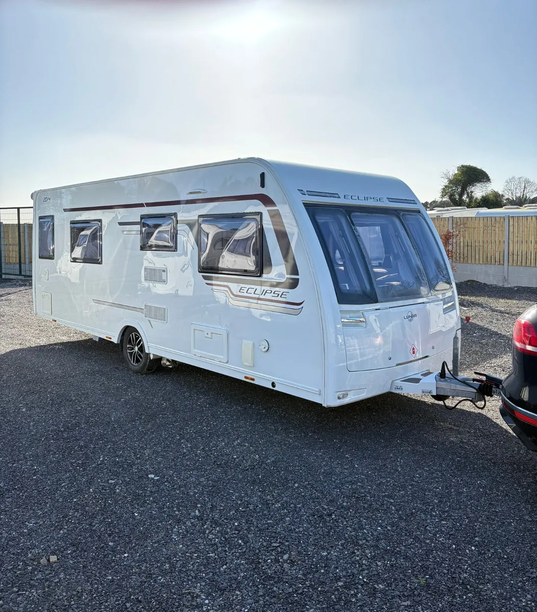 2017 Lunar 4 Berth Island Bed Caravan - Image 2