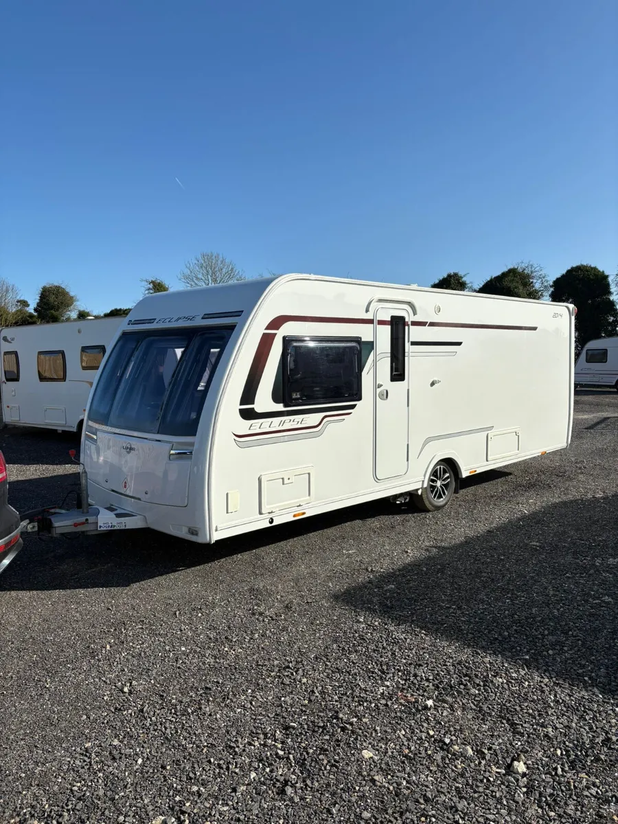 2017 Lunar 4 Berth Island Bed Caravan - Image 1