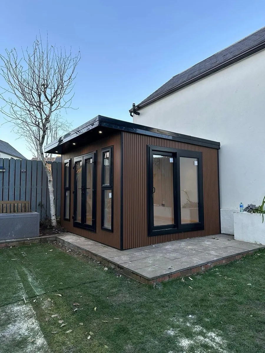 Composite slatted garden room - Image 1