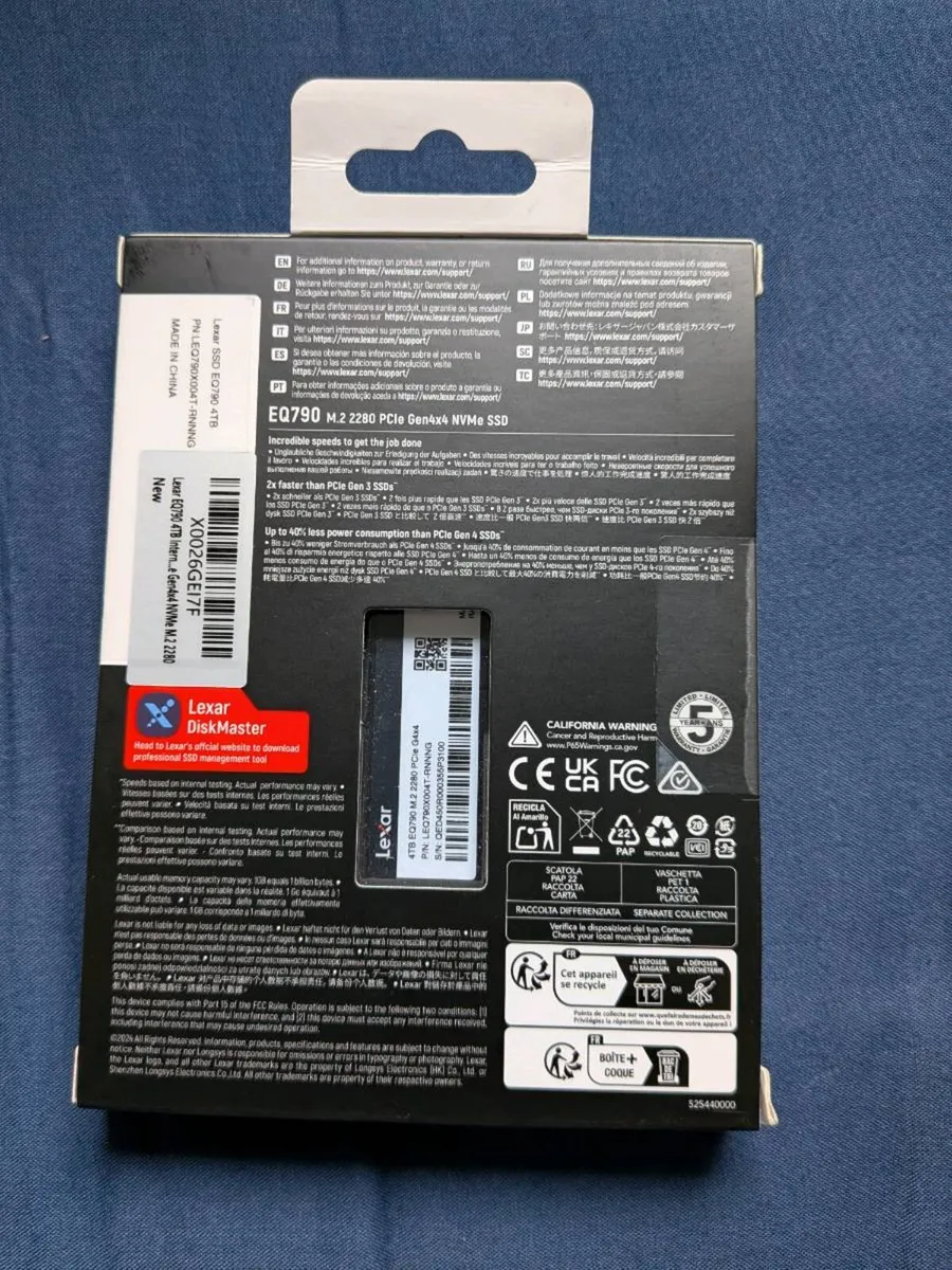 Lexar EQ790 4TB Gen4 ssd - Price firm - Image 2