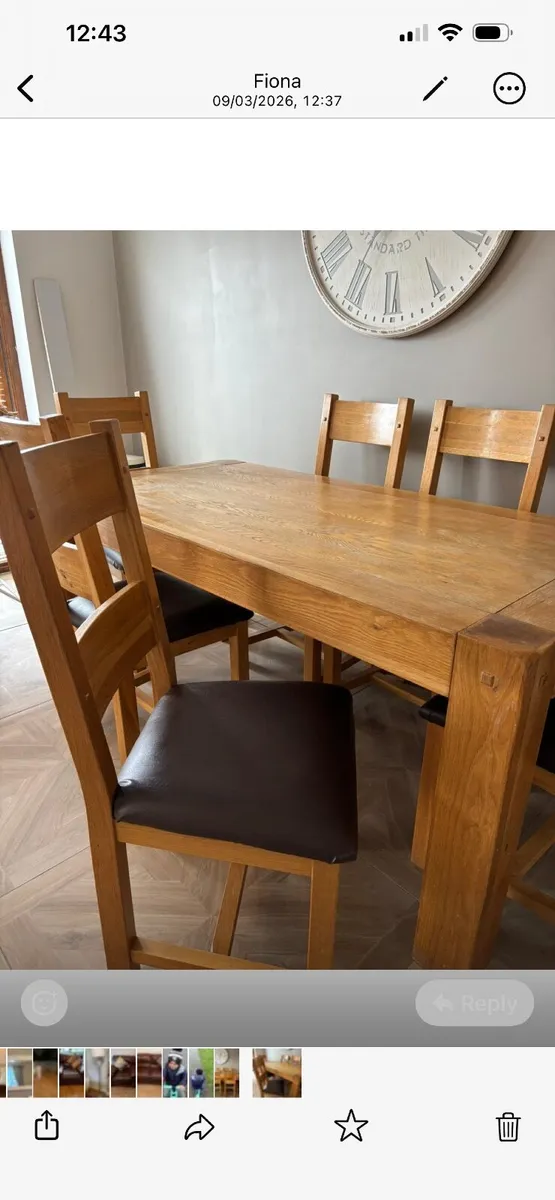 Kitchen table and chairs - Image 4