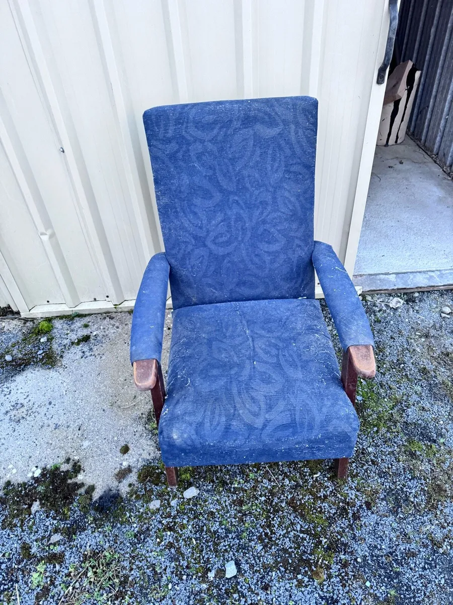 Blue armchair