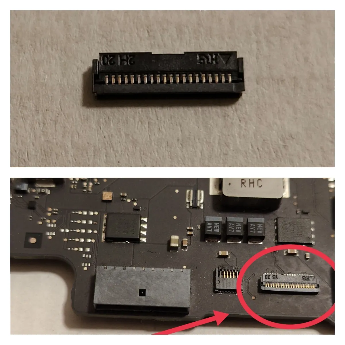 Touchpad FPC Connector J4800 for MacBook AirA1466 - Image 1