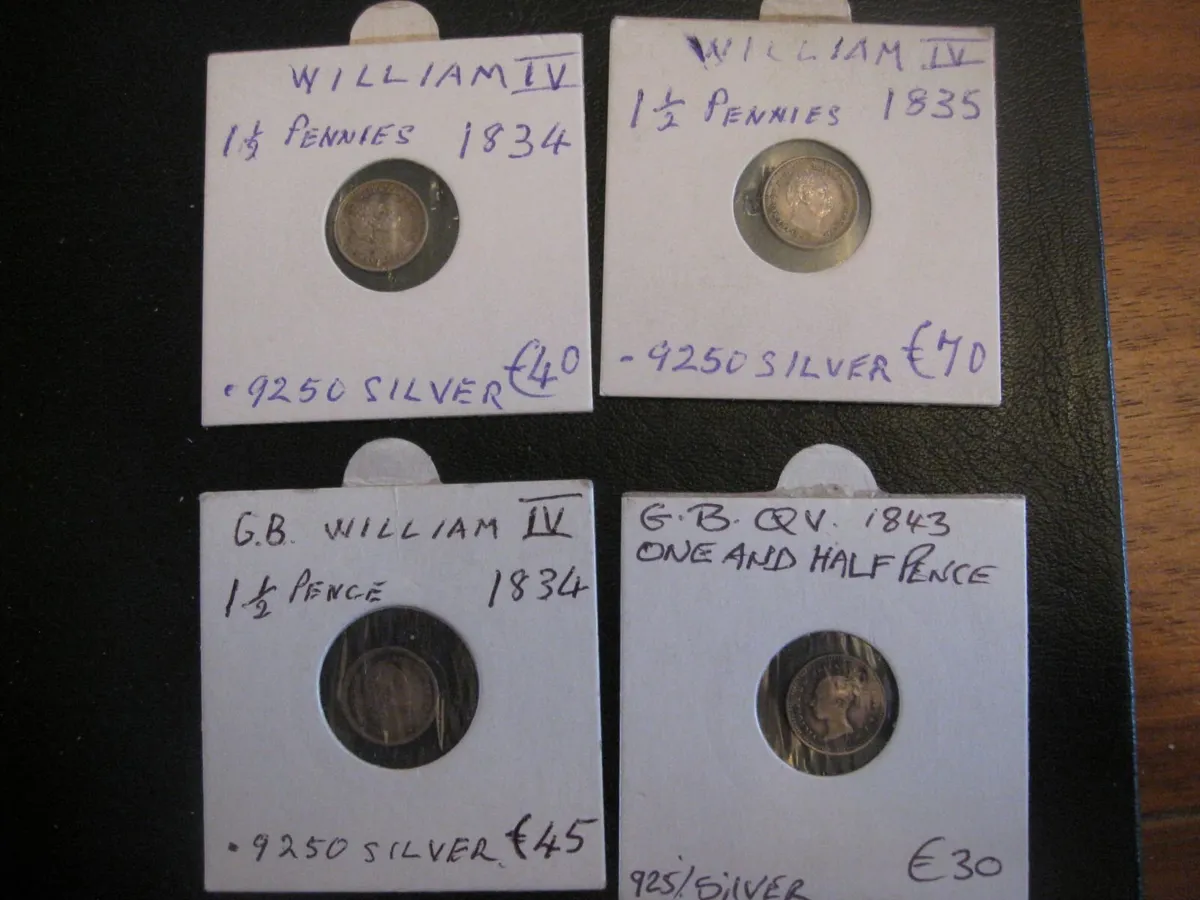 GB 1 and a Half Pence Coins - Various Prices - Image 1