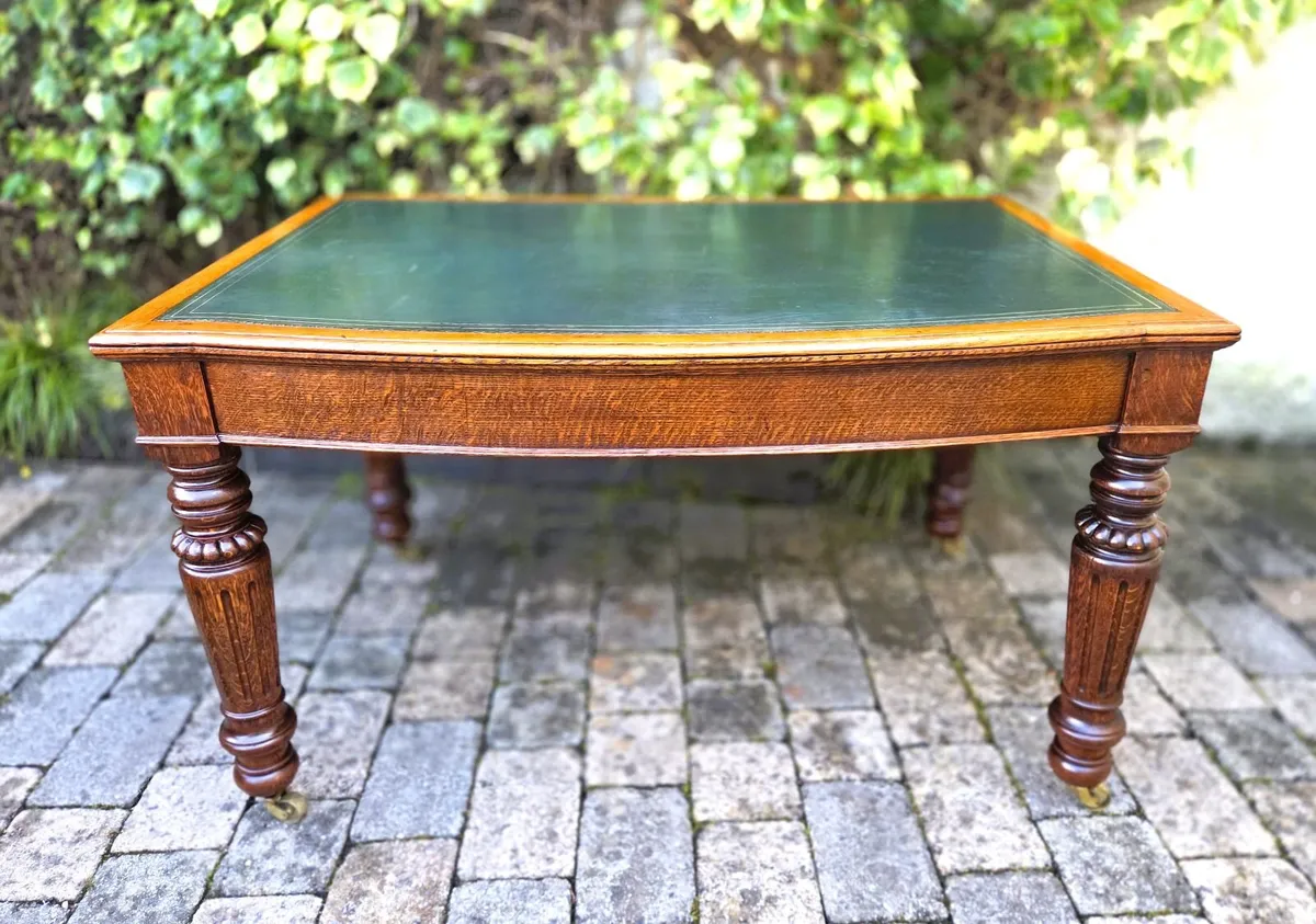 Victorian Oak Writing Table - Circa 1880 - Image 1