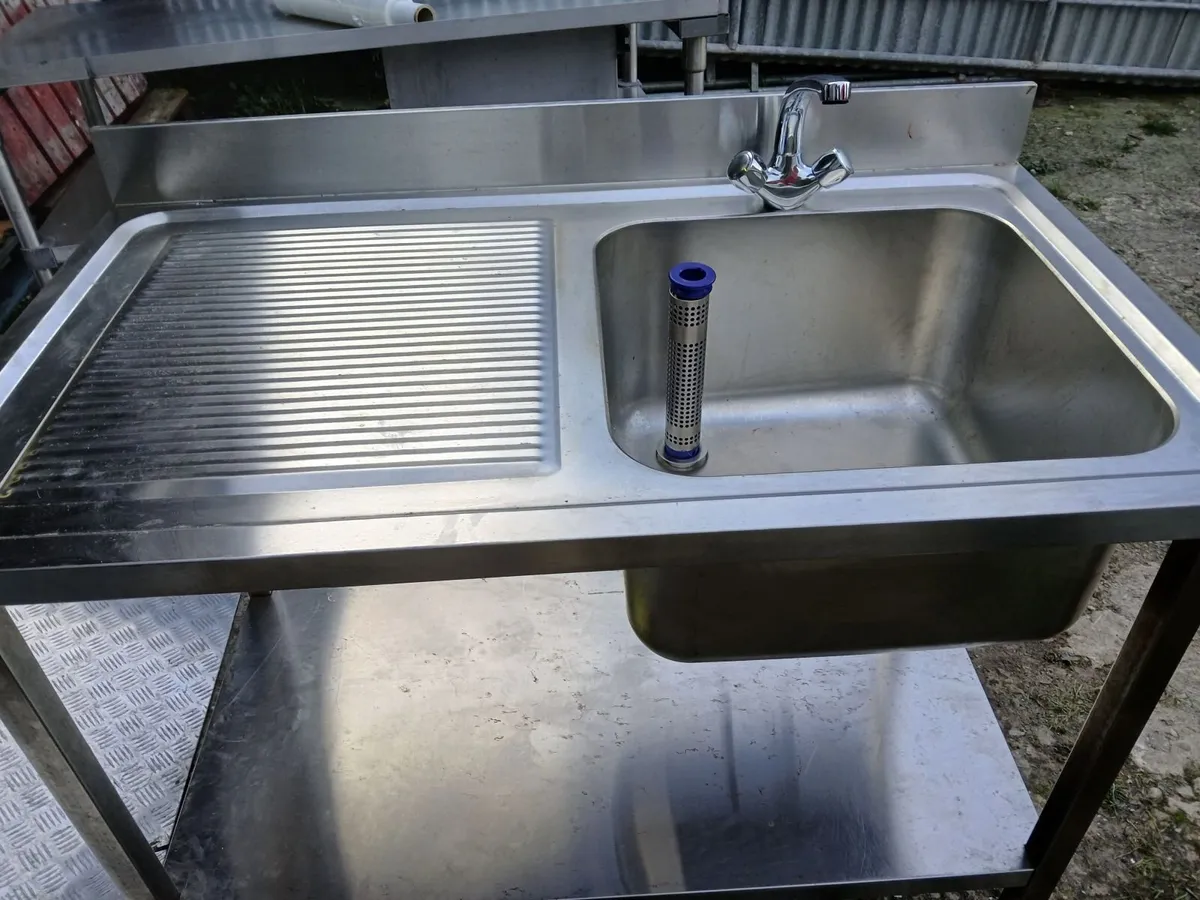 Staneless steel cabbinet sink unit complete - Image 3