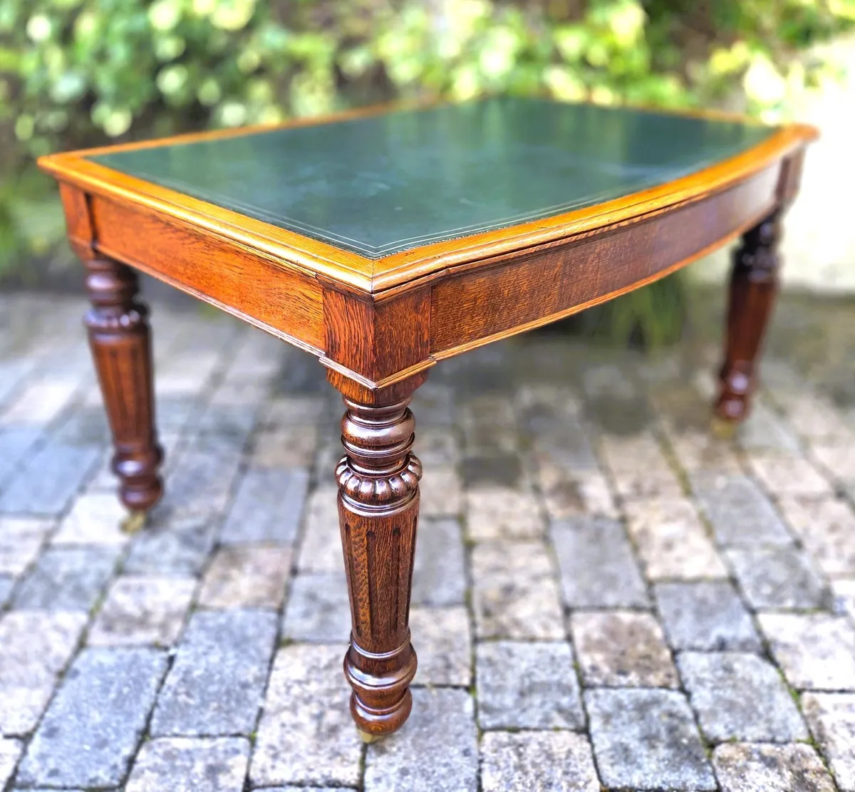 Victorian Oak Writing Table - Circa 1880 - Image 4