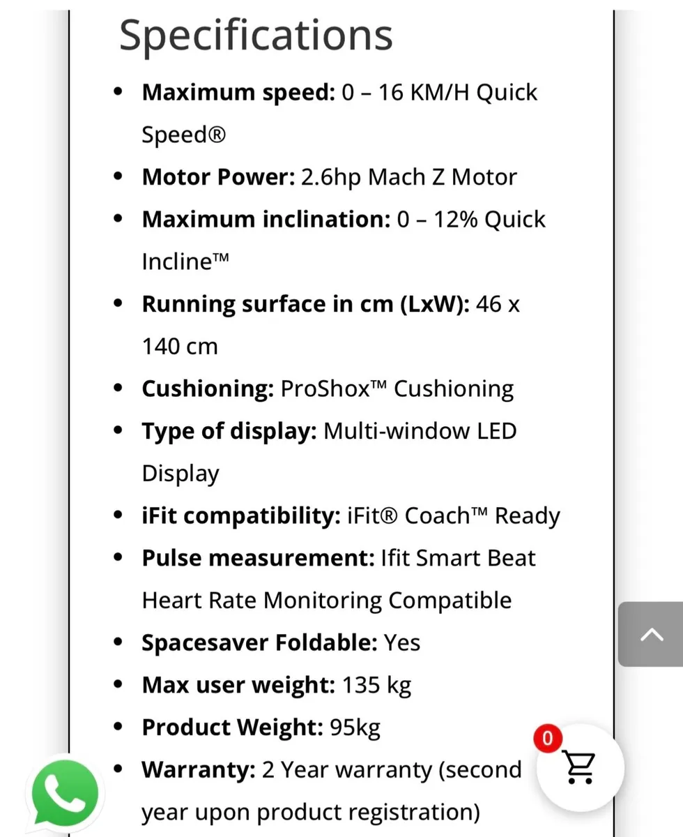 Proform Power 575i Treadmill - Image 4