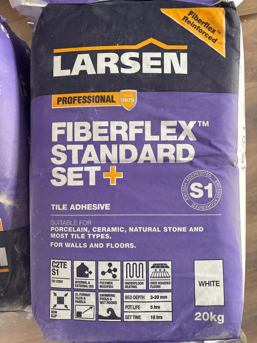 20kg Standard set tile adhesive - 10 Bags - Image 1