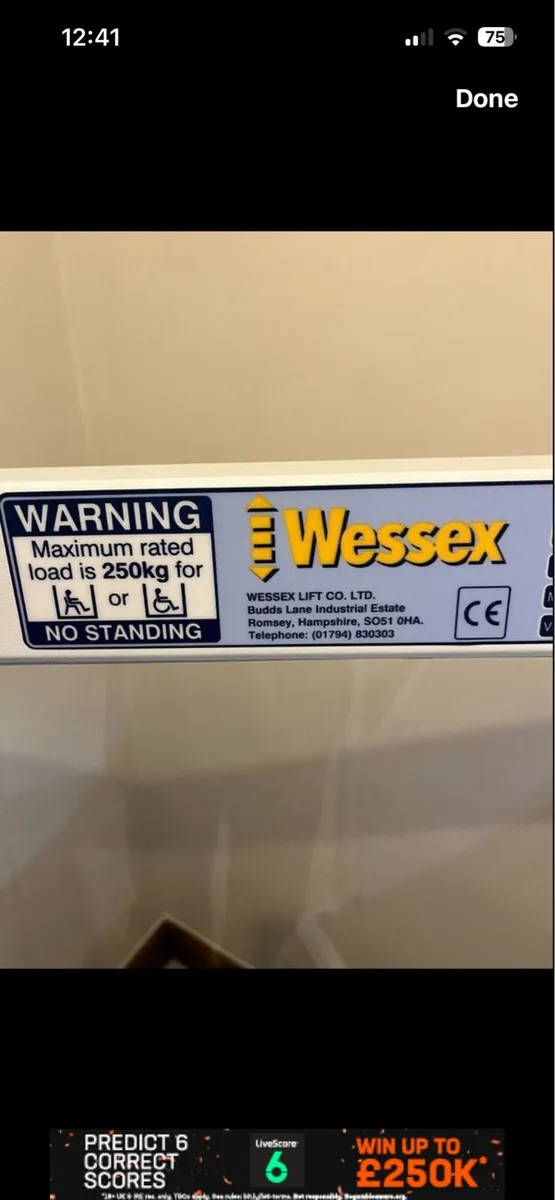 Wessex VM through-floor Wheelchair lift - Image 4