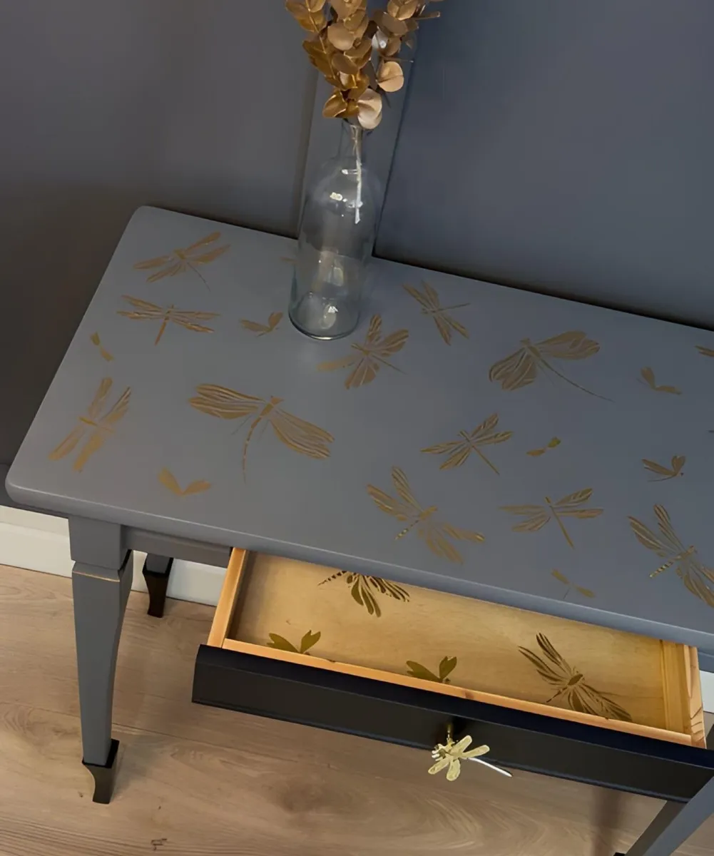 Renewed Dragonfly Console Table with Drawer - Image 3