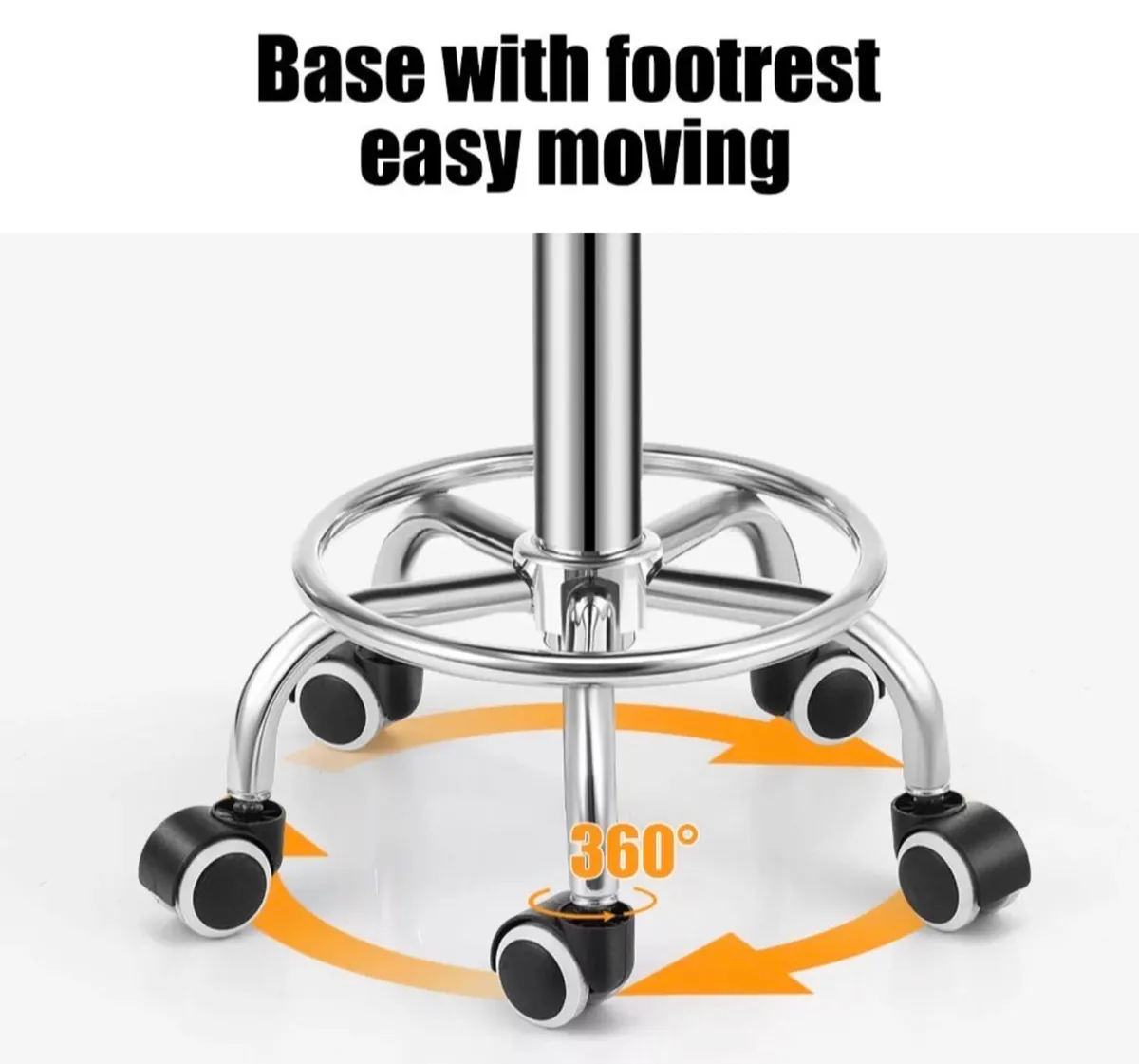 Height Adjustable Salon Stool NEW - Image 3