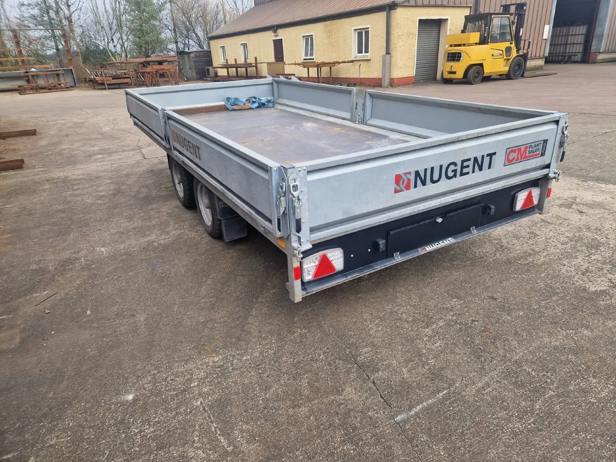 Nugent 14ftx6ft6 Dropside trailer - Image 1