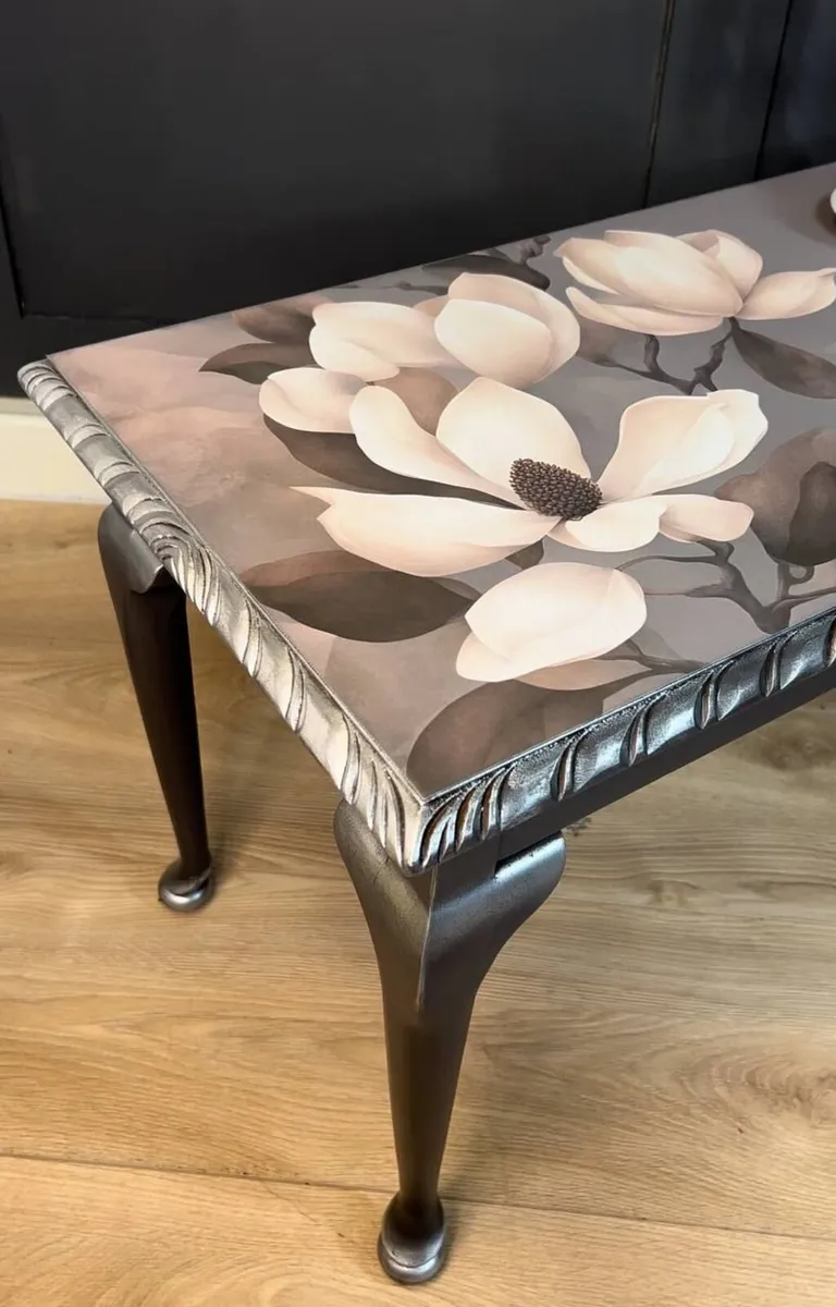 Artistic Solid Wood Coffee Table for Elegant Livin - Image 2