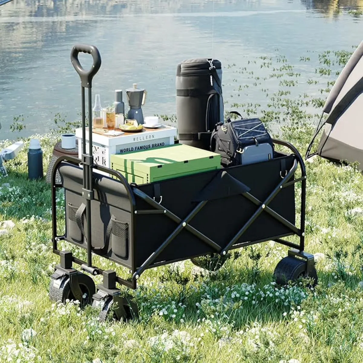 Camping trolley/ Beach wagon/ Garden cart/ Wagon c - Image 1