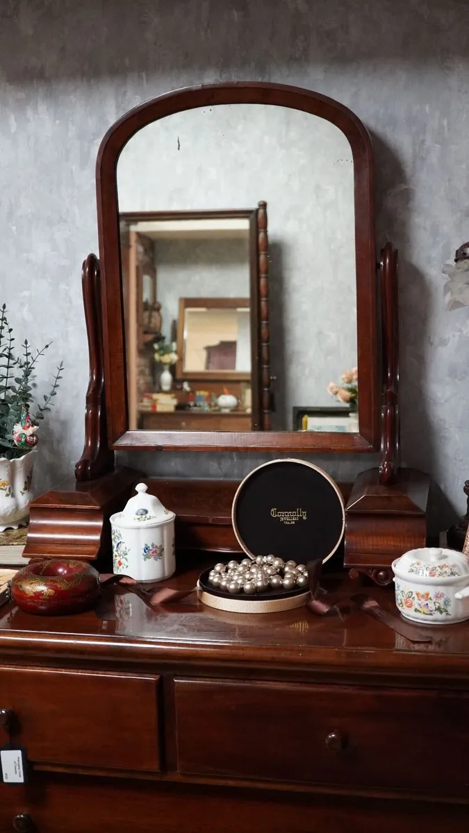 Antique Tabletop Vanity Mirror - Image 2
