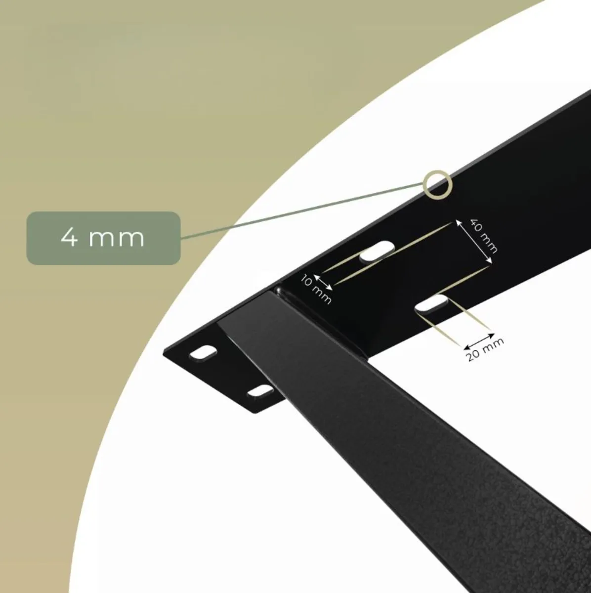 Metal Table Legs Type X Loft Style 86×80 Set of2 - Image 2