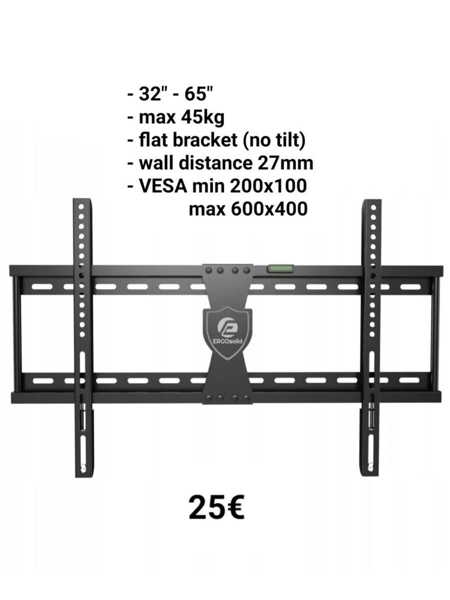 Tv Wall Mount Bracket Flat Fixed 32''-65'' - Image 1