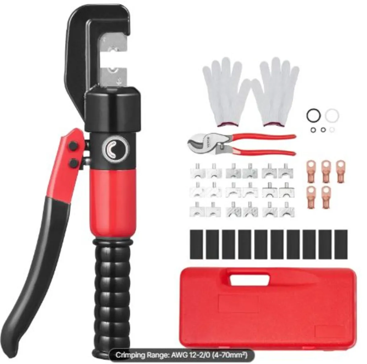 Hydraulic Crimping Tool with 9 Sets of Dies - Image 1