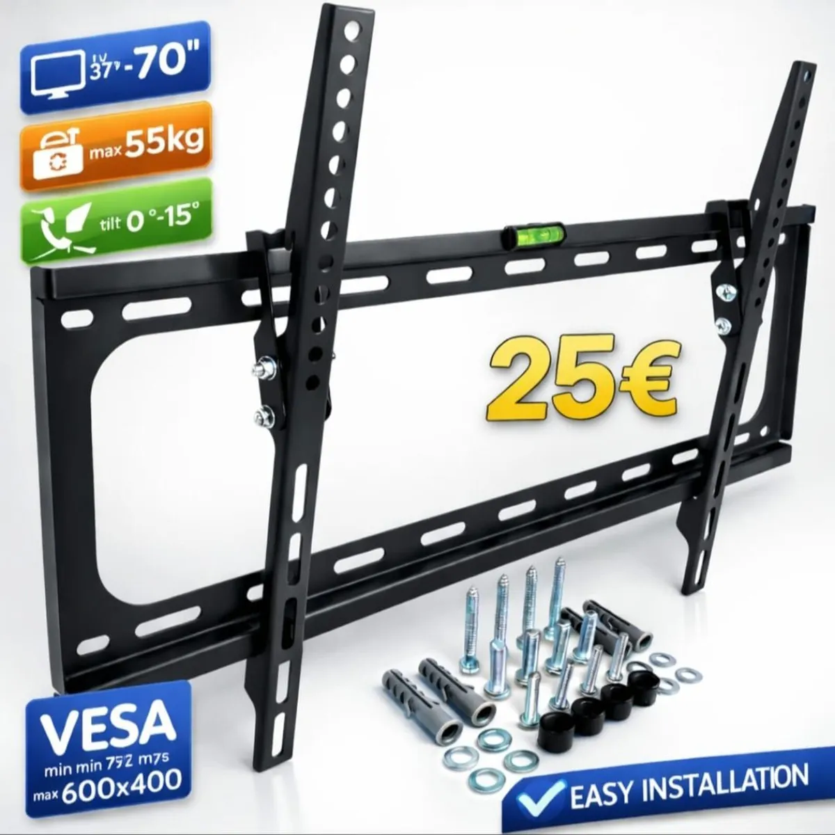 TV Wall Mount Bracket Tilt 37" - 70" TV - Image 1