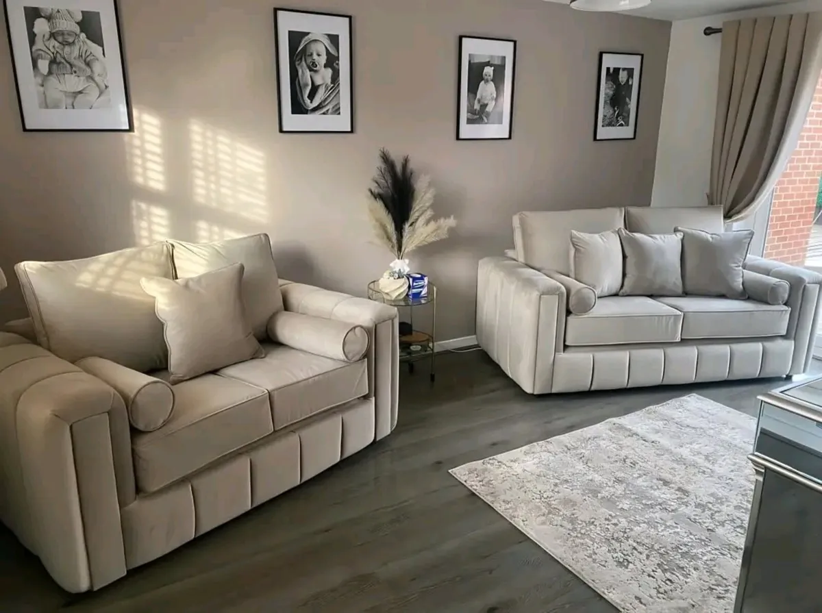 Milano Fullback Cushions Sofa Set + Coffee Table - Image 3