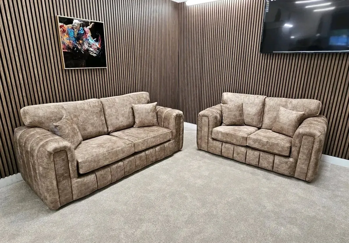 Milano Fullback Cushions Sofa Set + Coffee Table - Image 4