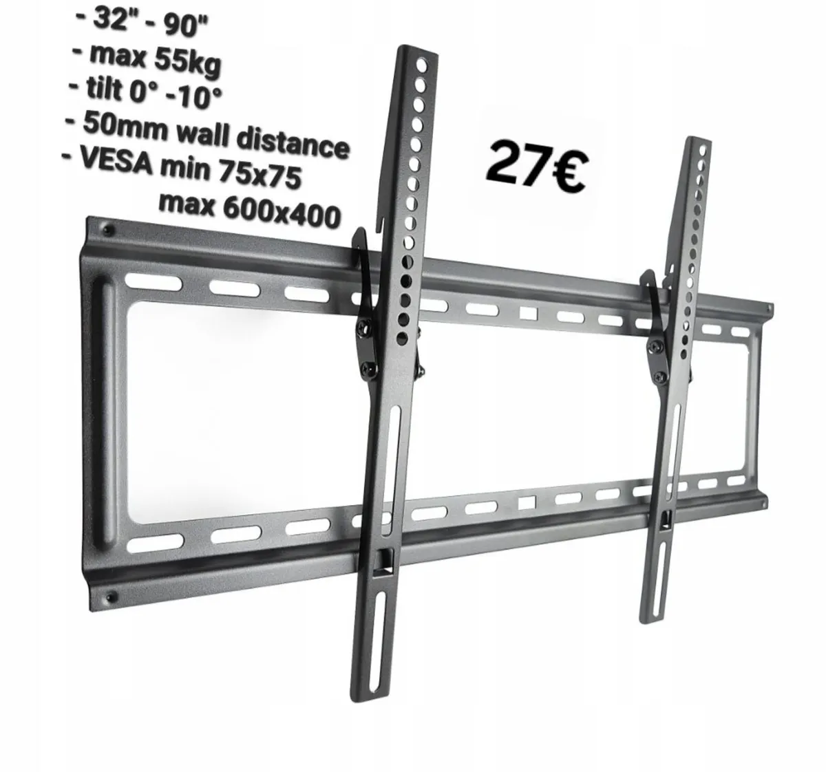TV Wall Mount Bracket Tilt 32" - 90" TV - Image 1