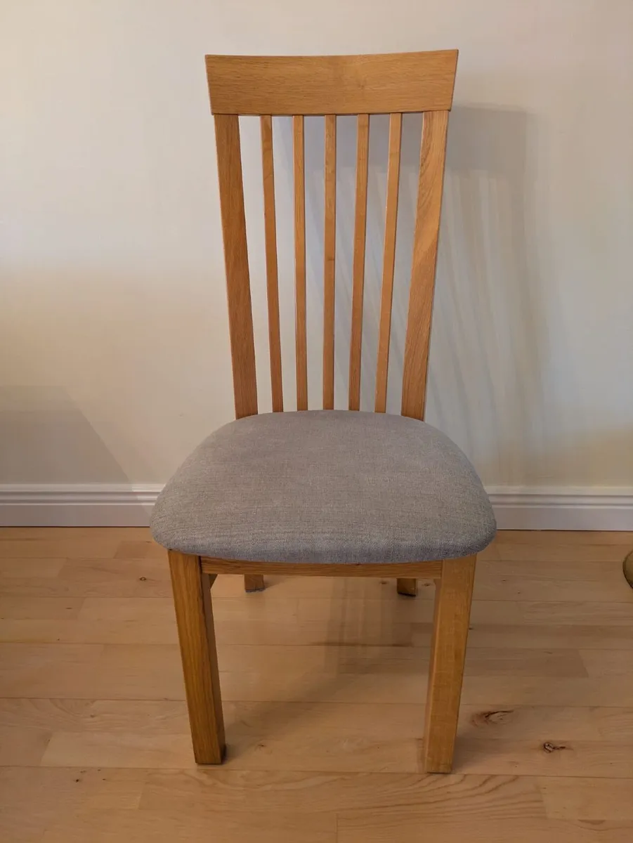 8no. Second-Hand Oak Dining Chairs - Image 1