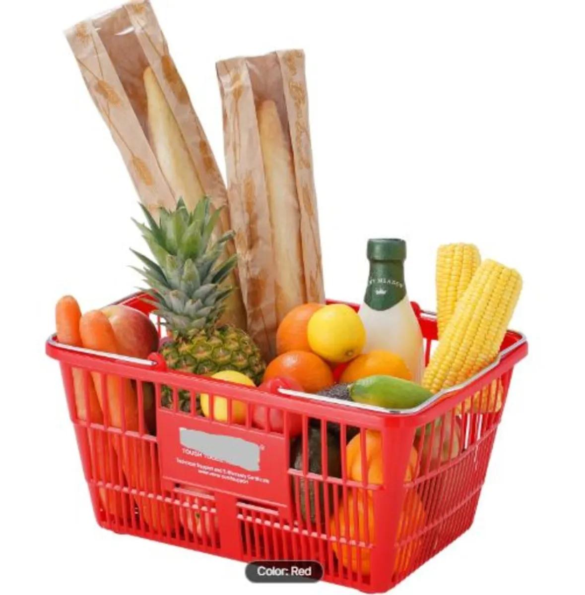 Shopping Basket, Set of 12, 21L Durable Plastic - Image 3