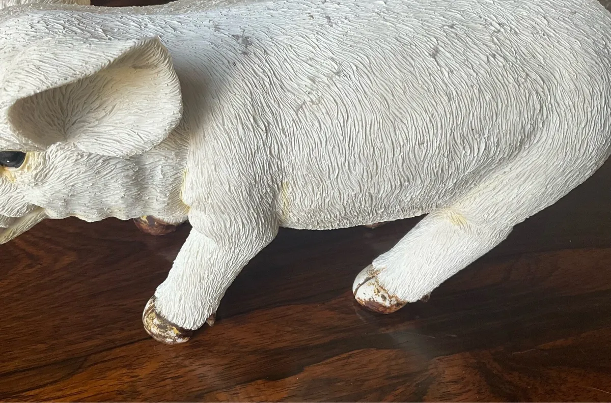 Vintage Large Ceramic Pig - Image 4