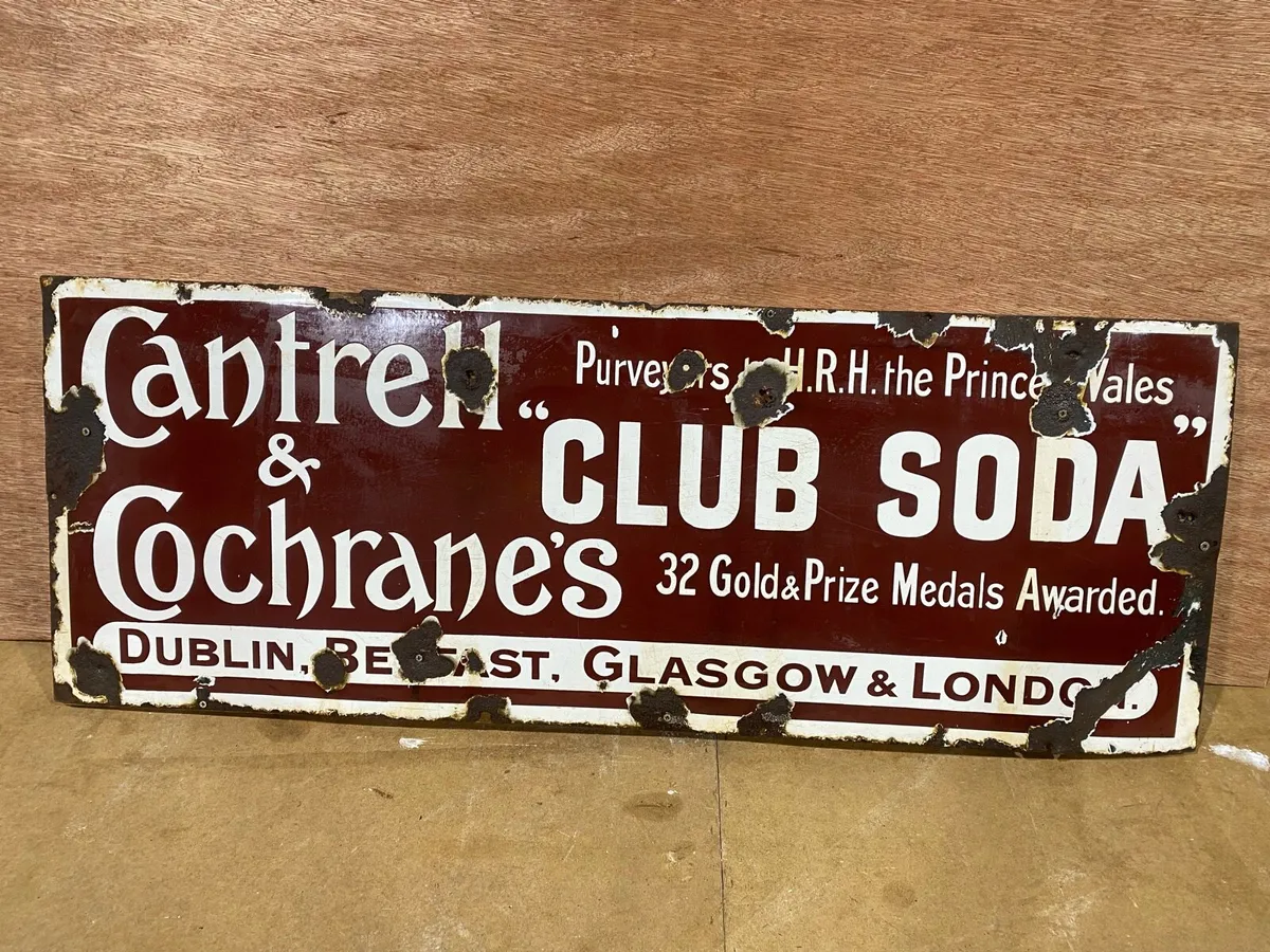 Enamel sign - Image 1