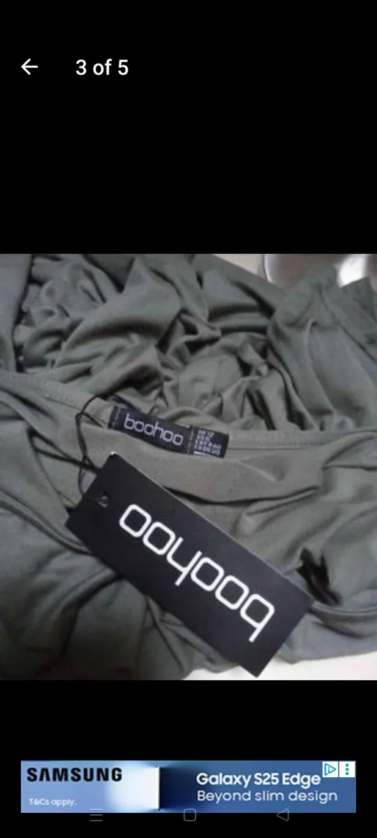 Boohoo dress with elasticated waist and belt. New - Image 3