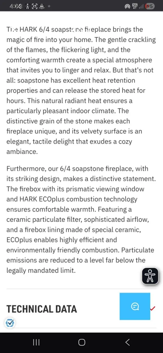 Soapstone woodburning stove - Image 3