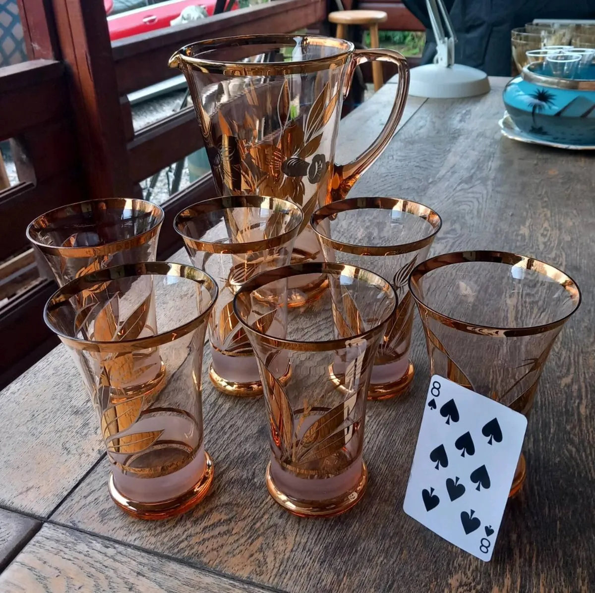 Vintage lemonade set, zero damage, daffodil - Image 1