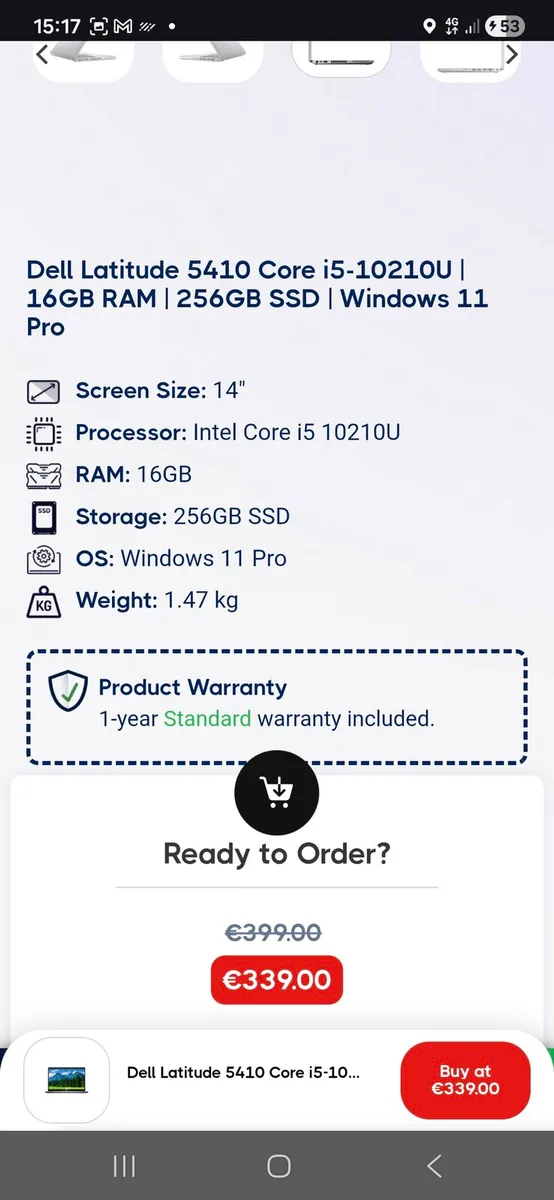 Dell Latitude 5410 Core i5-10210U| 16GB RAM |256GB - Image 3