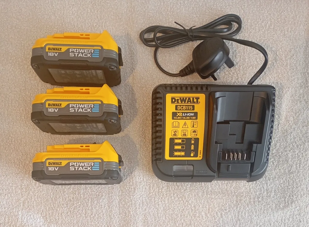 DeWalt Powerstack Batteries and Charger