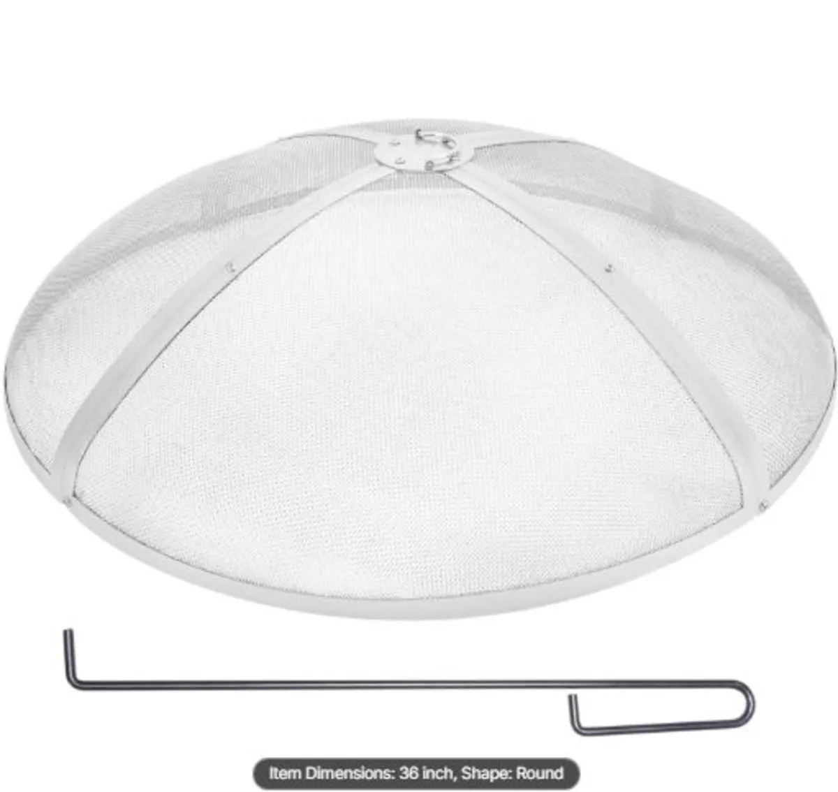 Fire Pit Spark Screen Round 36", Reinforced Heavy - Image 1
