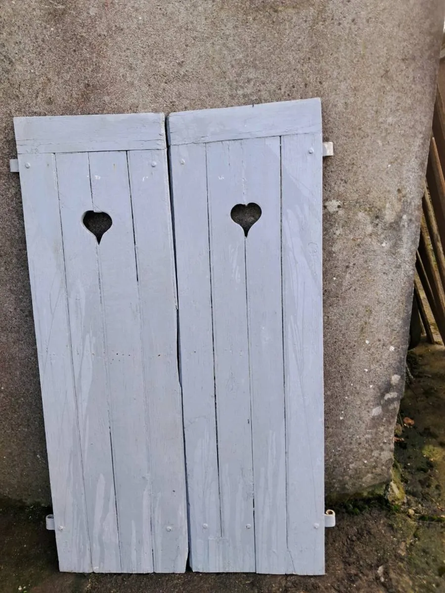 2 oak garden doors - Image 3