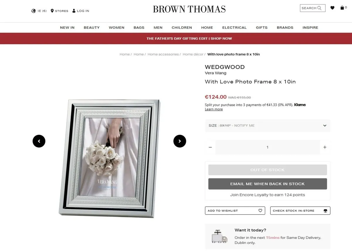 WEDGWOOD Vera Wang With Love Nouveau Silver Frame - Image 3