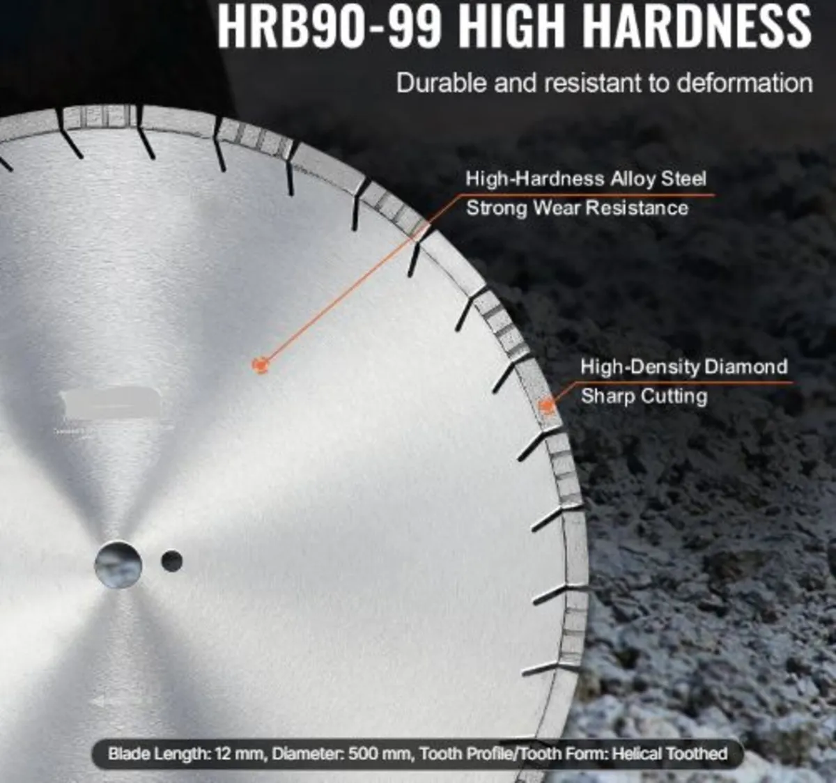 Diamond Blade, 20inch/500mm Concrete Saw Blade Wet - Image 4